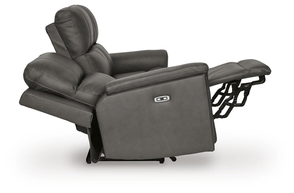 Bleckley Power Reclining Sofa - Dark Gray (4)