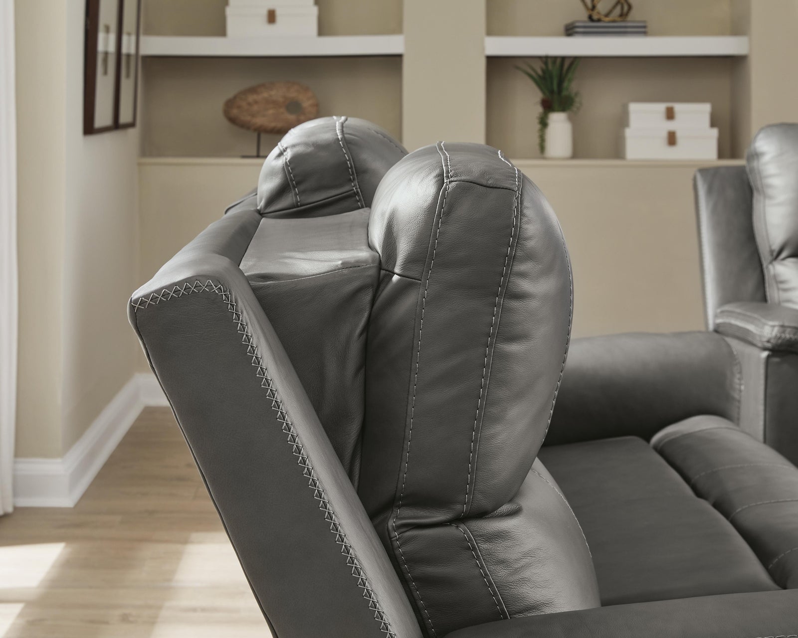 Bleckley Power Reclining Sofa - Dark Gray (6)