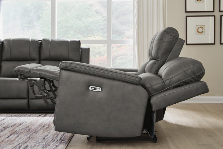 Bleckley Power Reclining Sofa - Dark Gray (7)