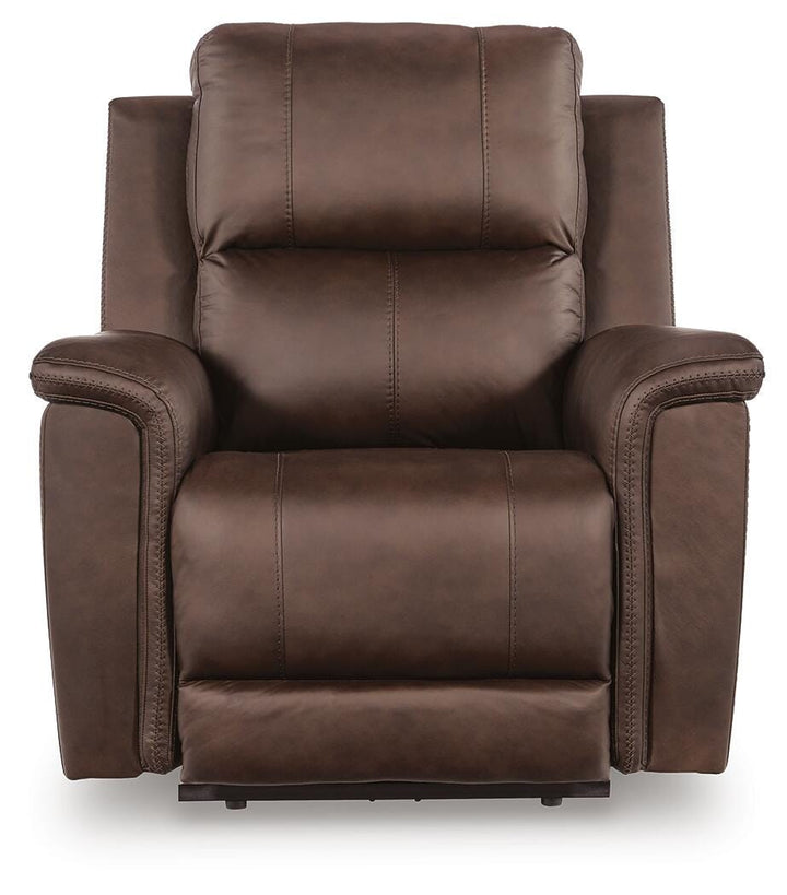 Bleckley Power Recliner - Dark Brown (4)