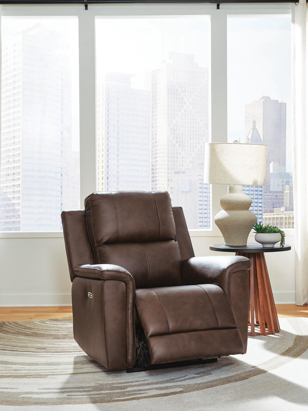 Bleckley Power Recliner - Dark Brown (8)