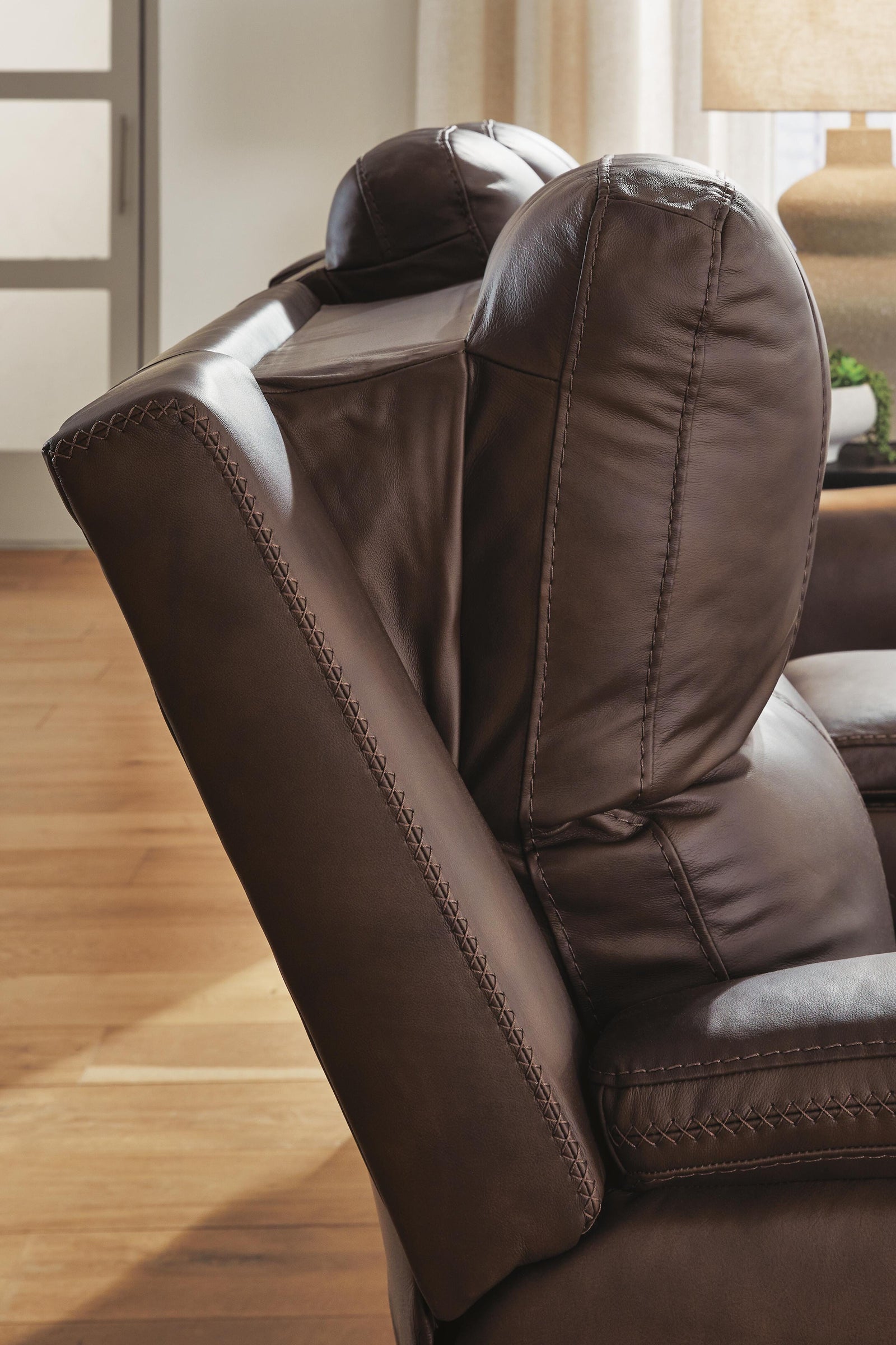 Bleckley Power Reclining Sofa - Dark Brown (6)