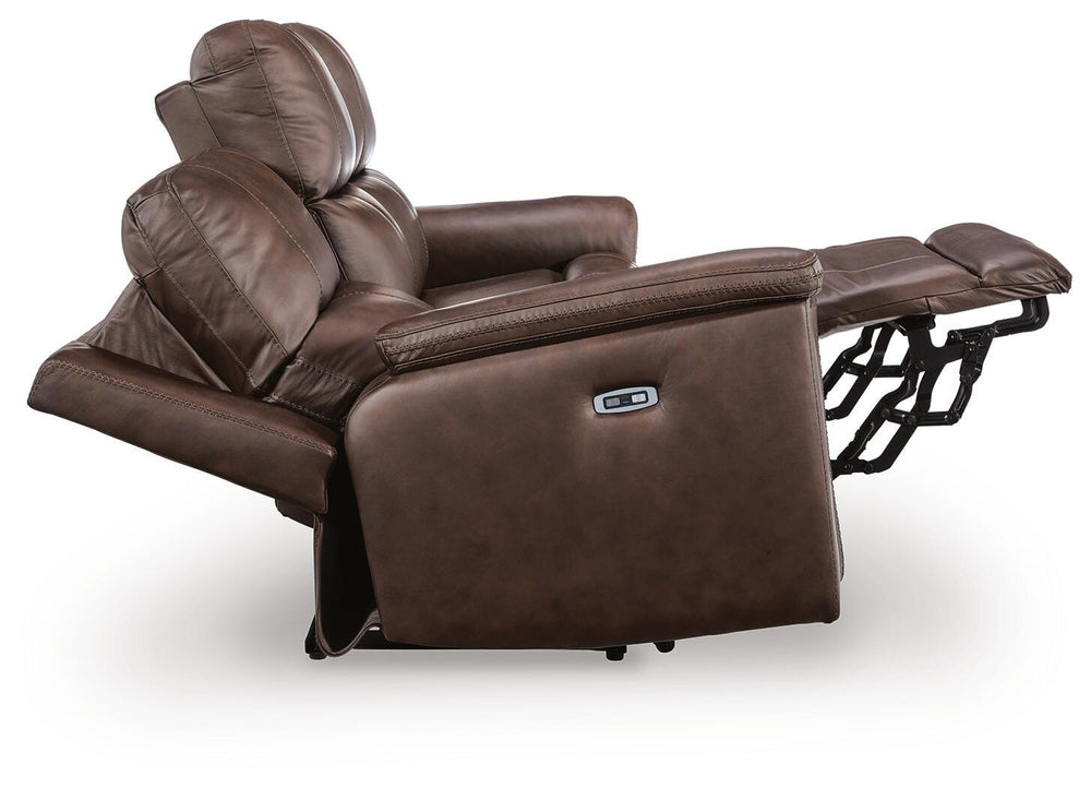 Bleckley Power Reclining Sofa - Dark Brown (4)