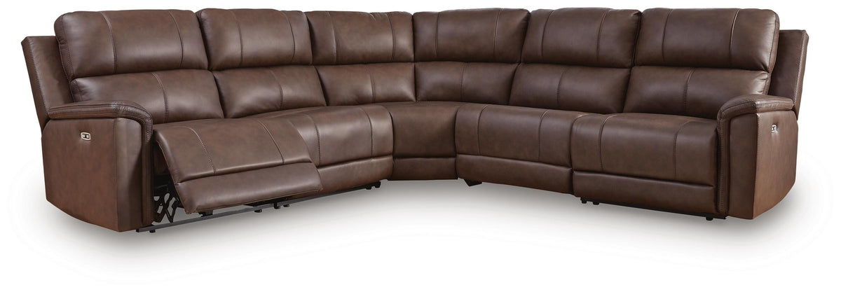 Bleckley 5-Piece Power Reclining Sectional - Espresso (1)