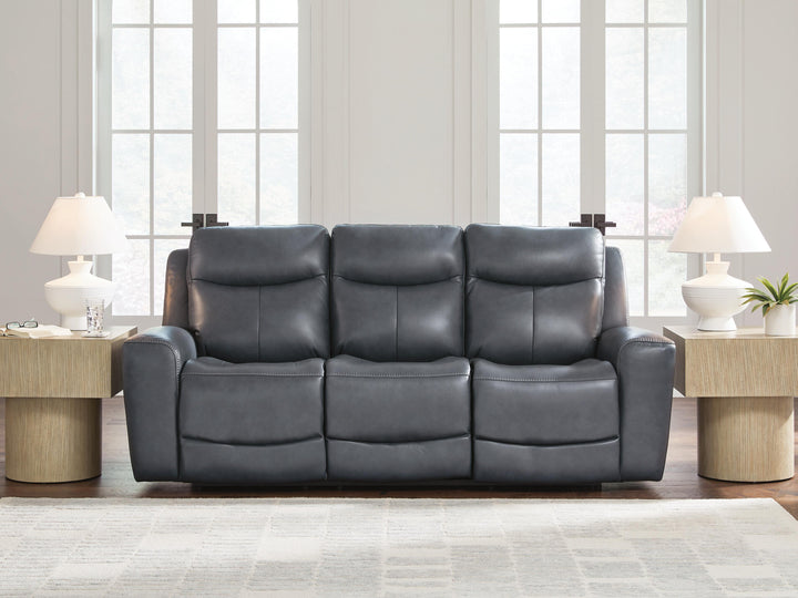 Next Move Power Reclining Sofa - Blue (2)