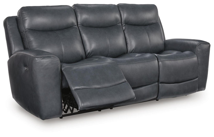 Next Move Power Reclining Sofa - Blue (3)
