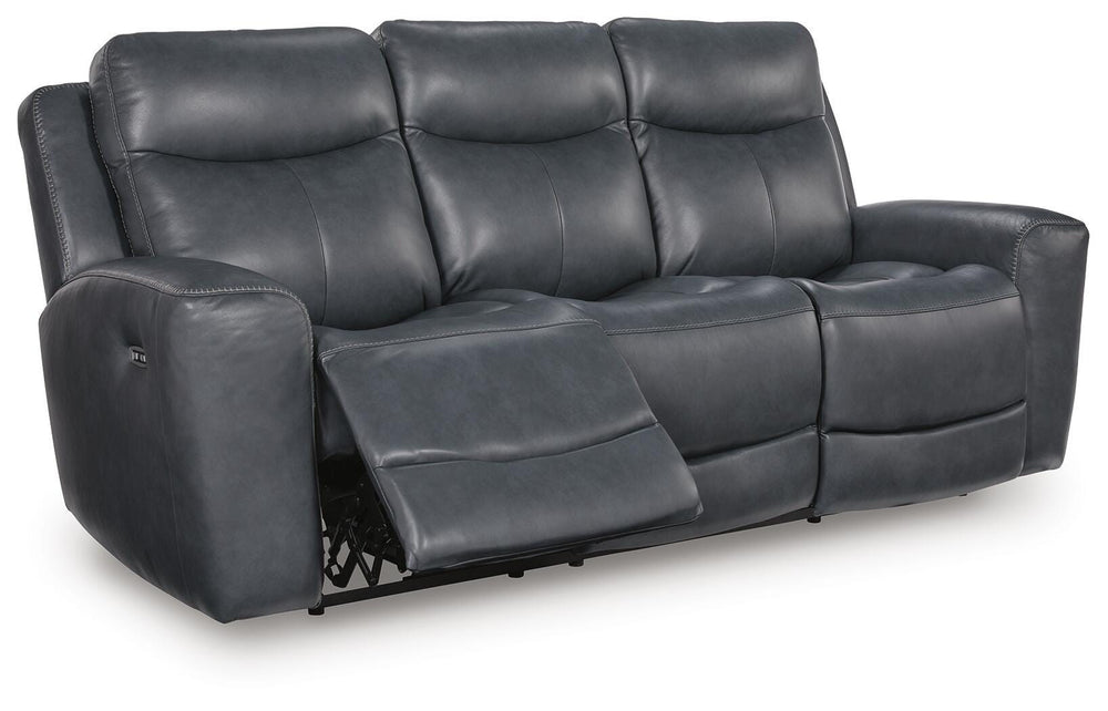 Next Move Power Reclining Sofa - Blue (3)