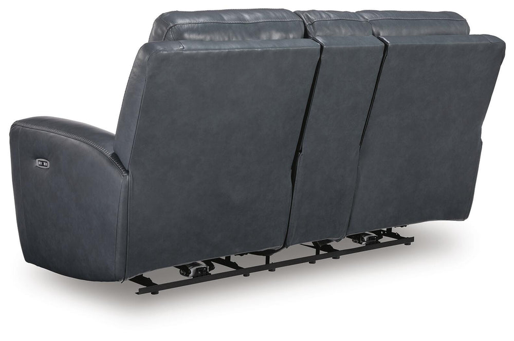 Next Move Power Reclining Loveseat - Blue (4)