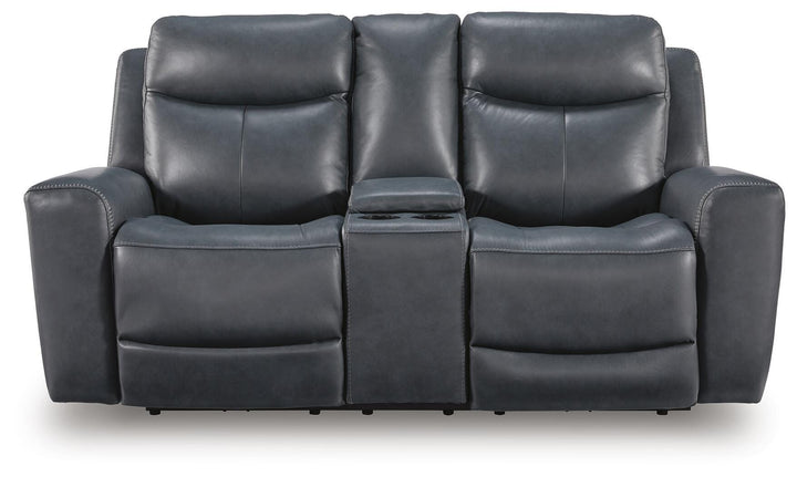 Next Move Power Reclining Loveseat - Blue (3)