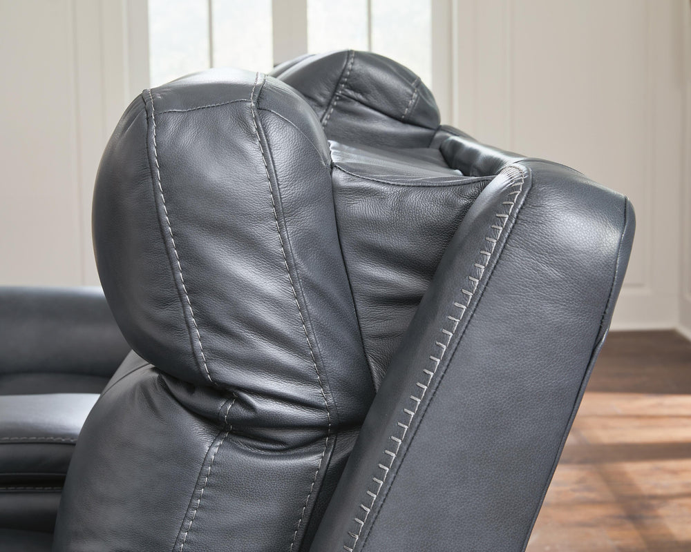 Next Move Power Reclining Loveseat - Blue (5)