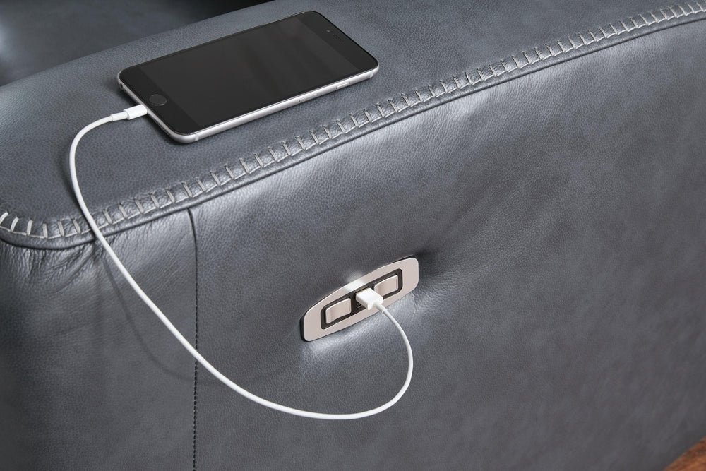 Next Move Power Reclining Sofa - Blue (7)