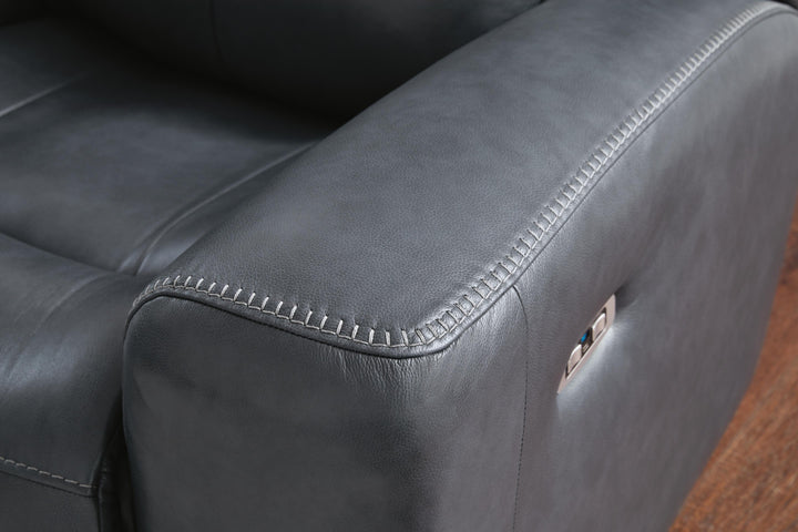 Next Move Power Reclining Loveseat - Blue (7)