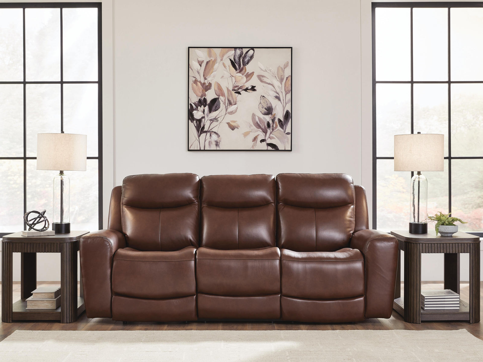 Next Move Power Reclining Sofa - Dark Brown (2)