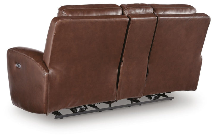 Next Move Power Reclining Loveseat with Console - Dark Brown (5)