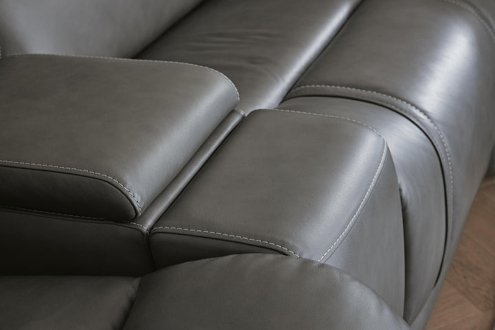 5Z - Pittson 3-Piece Power Reclining Sectional Loveseat with Console - Anchor (5)