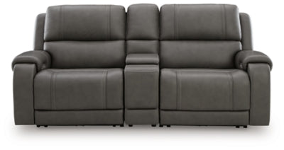 5Z - Pittson 3-Piece Power Reclining Sectional Loveseat with Console