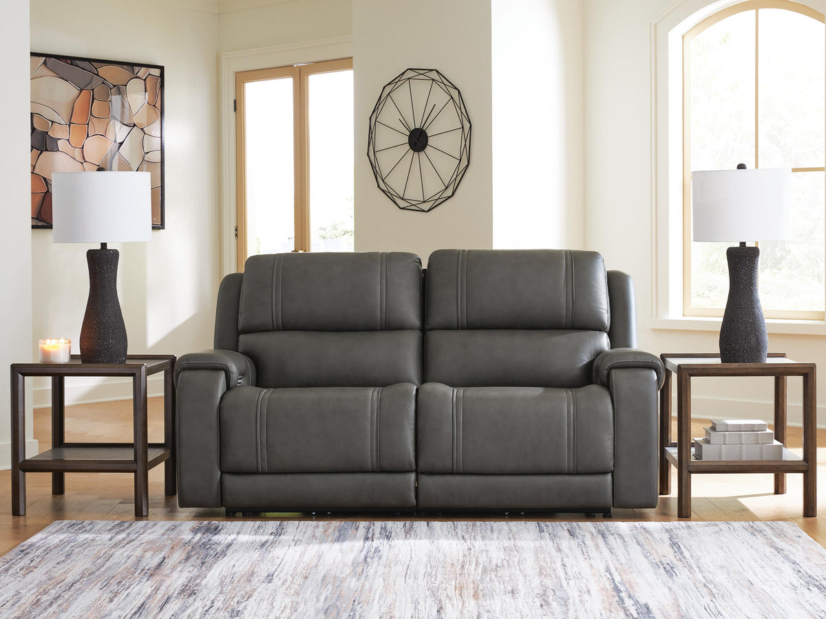 5Z - Pittson 2-Piece Power Reclining Sectional Loveseat - Anchor (2)