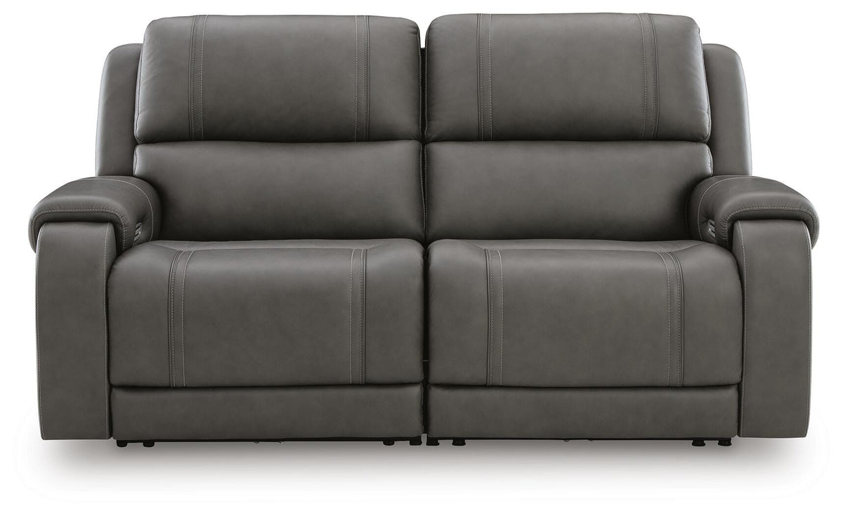 5Z - Pittson 2-Piece Power Reclining Sectional Loveseat - Anchor (1)