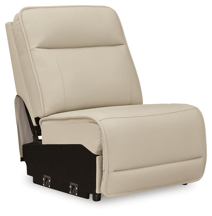 Double Deal 5-Piece Reclining Sectional with Console - Almond (3)