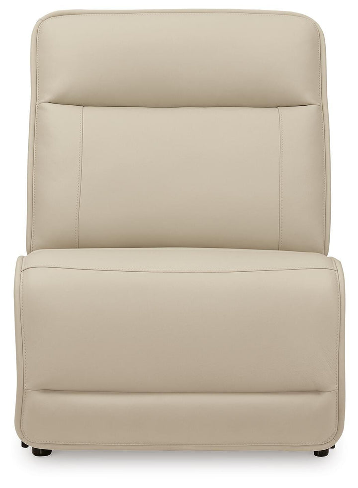 Double Deal 5-Piece Reclining Sectional with Console - Almond (2)