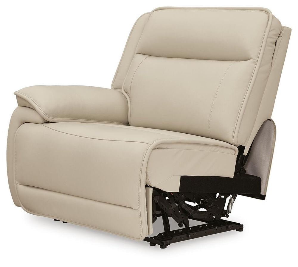 Double Deal 5-Piece Reclining Sectional with Console - Almond (11)