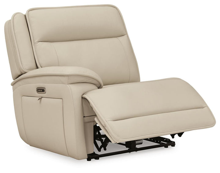 Double Deal 5-Piece Reclining Sectional with Console - Almond (9)