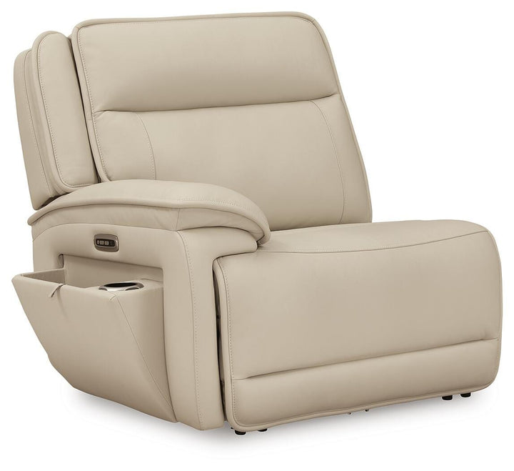 Double Deal 5-Piece Reclining Sectional with Console - Almond (10)