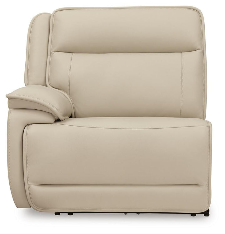 Double Deal 5-Piece Reclining Sectional with Console - Almond (8)