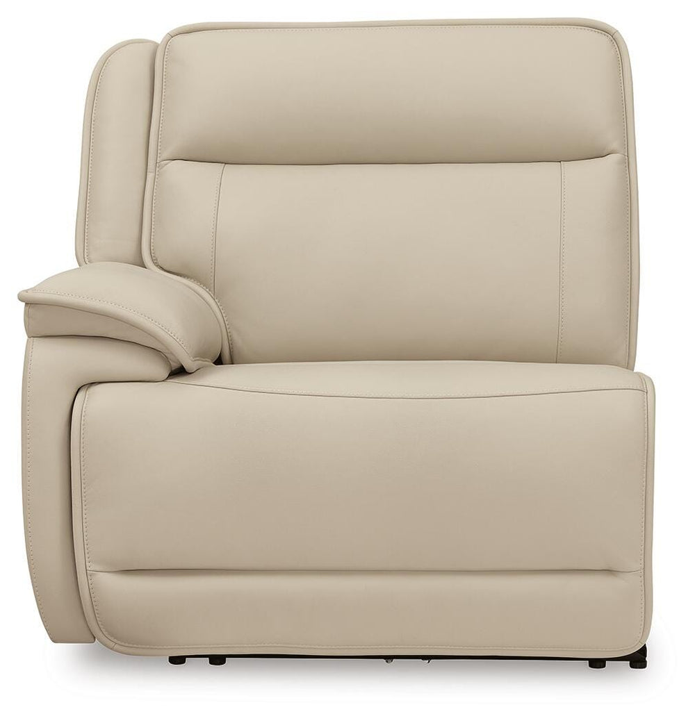 Double Deal 5-Piece Reclining Sectional with Console - Almond (8)