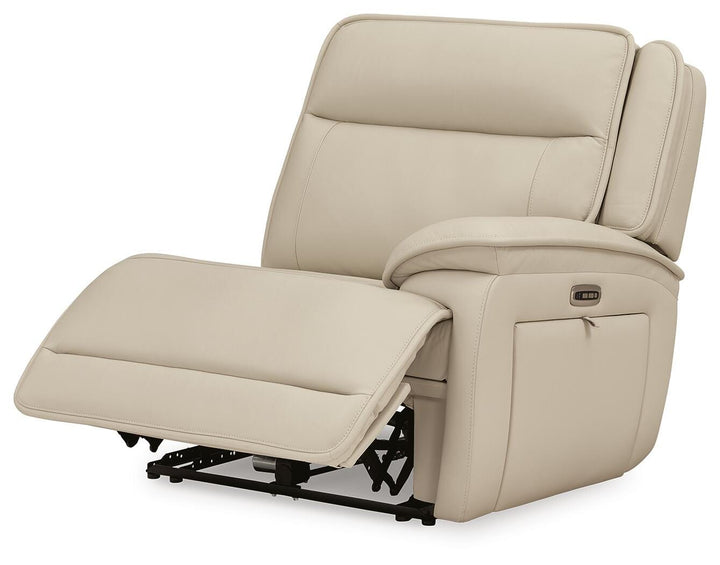Double Deal 5-Piece Reclining Sectional with Console - Almond (15)