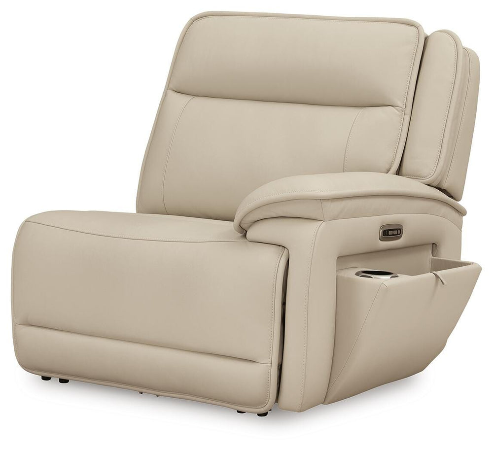 Double Deal 5-Piece Reclining Sectional with Console - Almond (14)