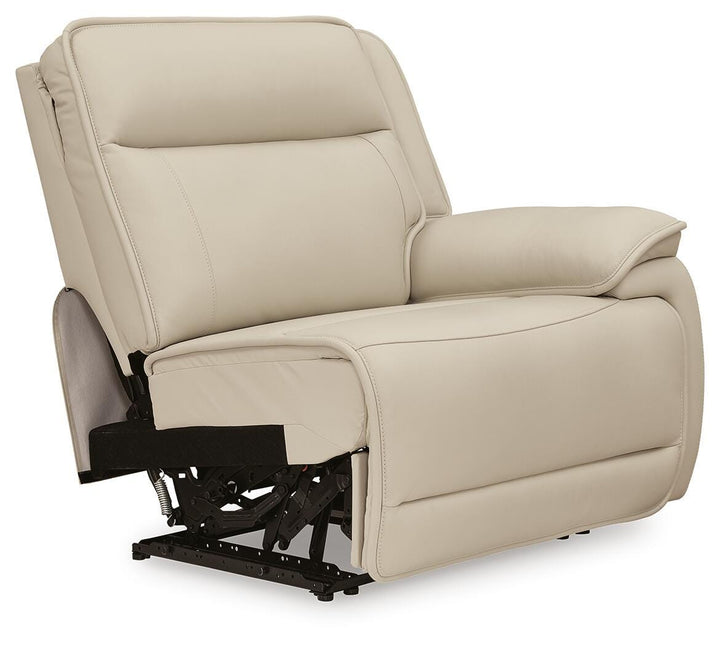 Double Deal 5-Piece Reclining Sectional with Console - Almond (13)