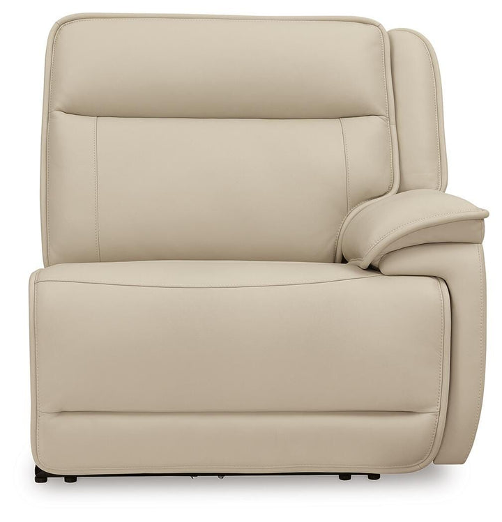 Double Deal 5-Piece Reclining Sectional with Console - Almond (12)