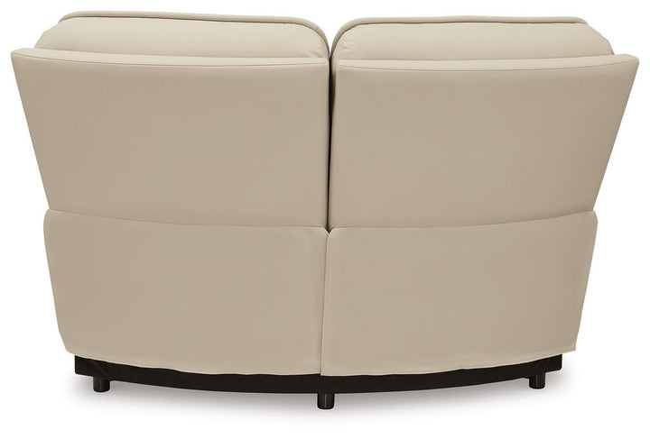 Double Deal 5-Piece Reclining Sectional with Console - Almond (17)
