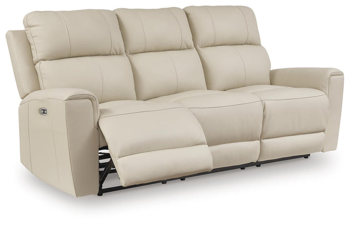 Dahlmoore Power Reclining Sofa - White (3)
