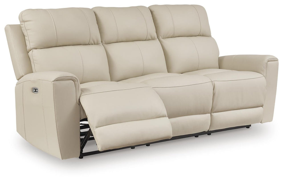 Dahlmoore Power Reclining Sofa - White (3)