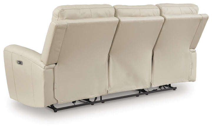 Dahlmoore Power Reclining Sofa - White (6)