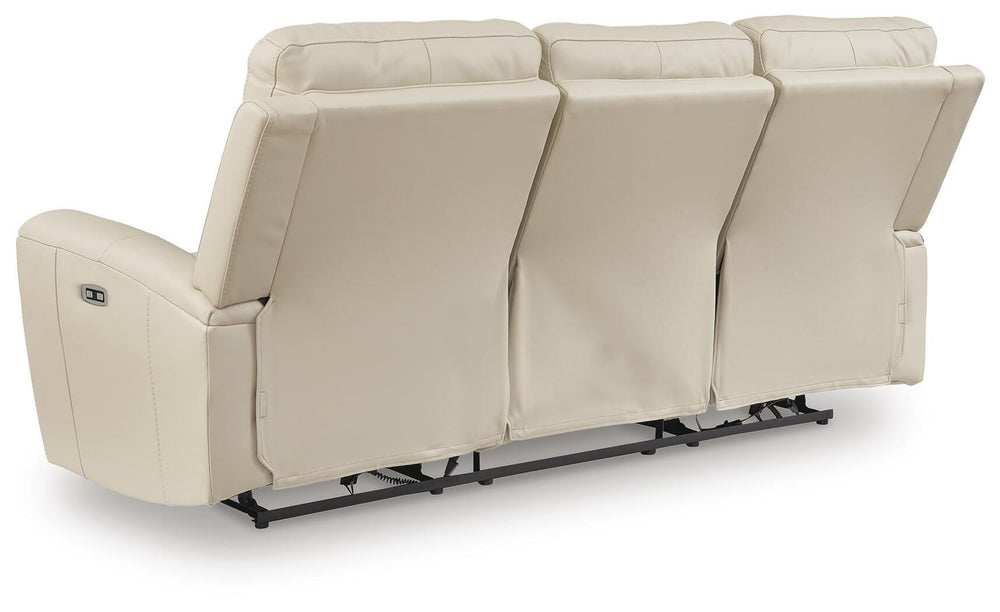 Dahlmoore Power Reclining Sofa - White (6)