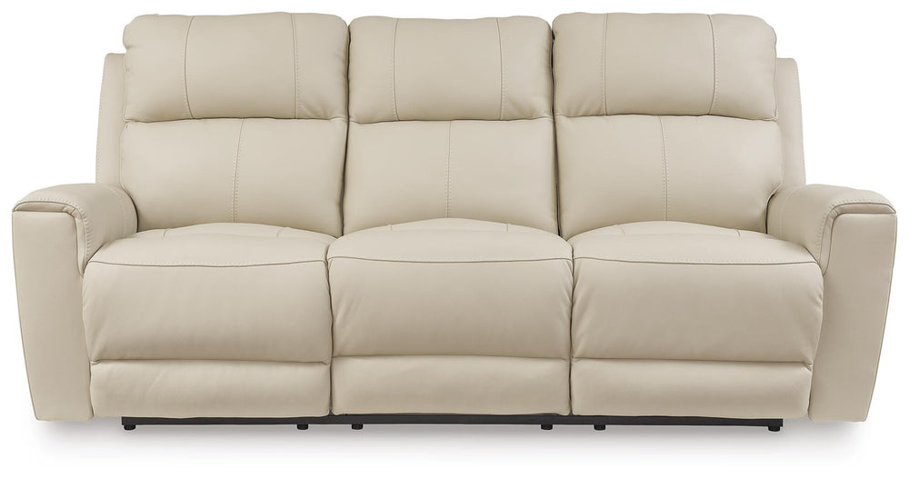 Dahlmoore Power Reclining Sofa - White (4)