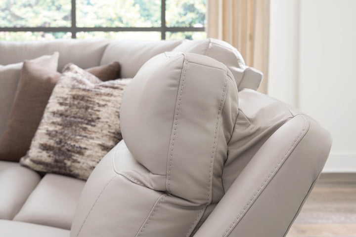 Gravier 6-Piece Power Reclining Sectional with Storage Console - Gray (8)