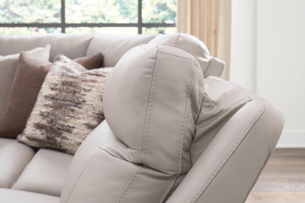 Gravier 6-Piece Power Reclining Sectional with Storage Console - Gray (8)