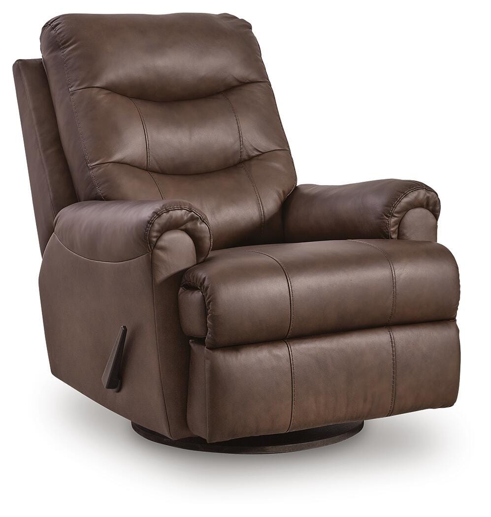 Flynwood Swivel Glider Recliner - Espresso (1)