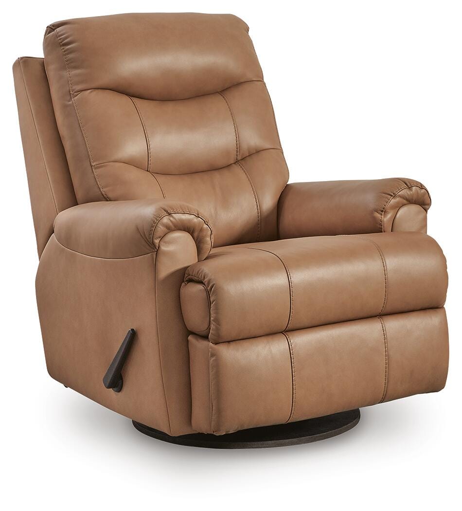 Flynwood Swivel Glider Recliner - Butternut (1)