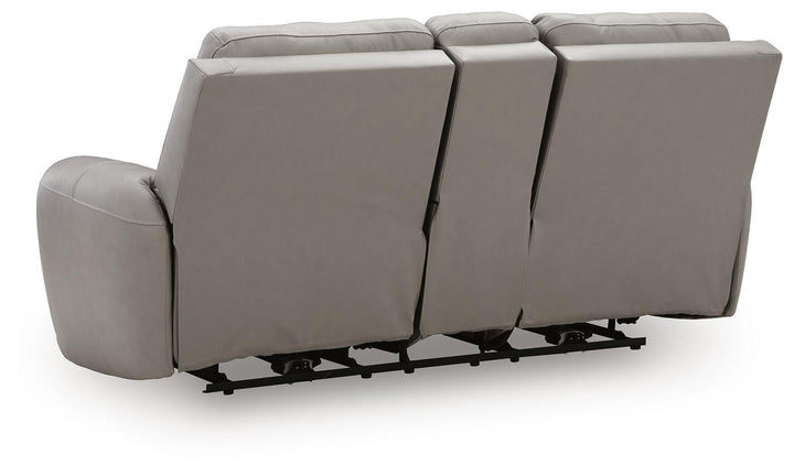 Real Moments Power Reclining Loveseat with Audio Seating - Ash (6)