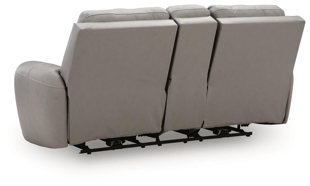 Real Moments Power Reclining Loveseat with Audio Seating - Ash (6)