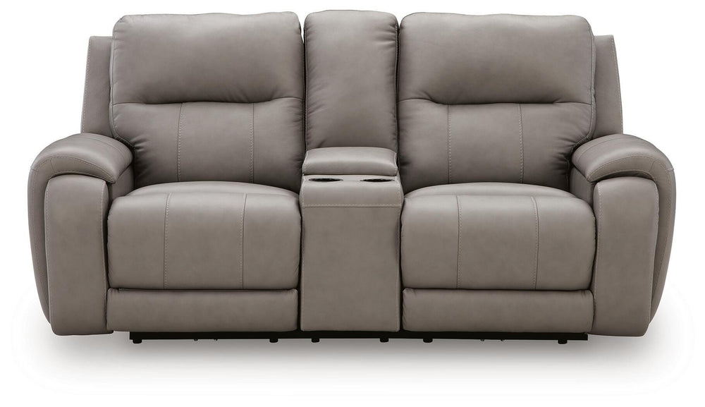 Real Moments Power Reclining Loveseat with Audio Seating - Ash (4)