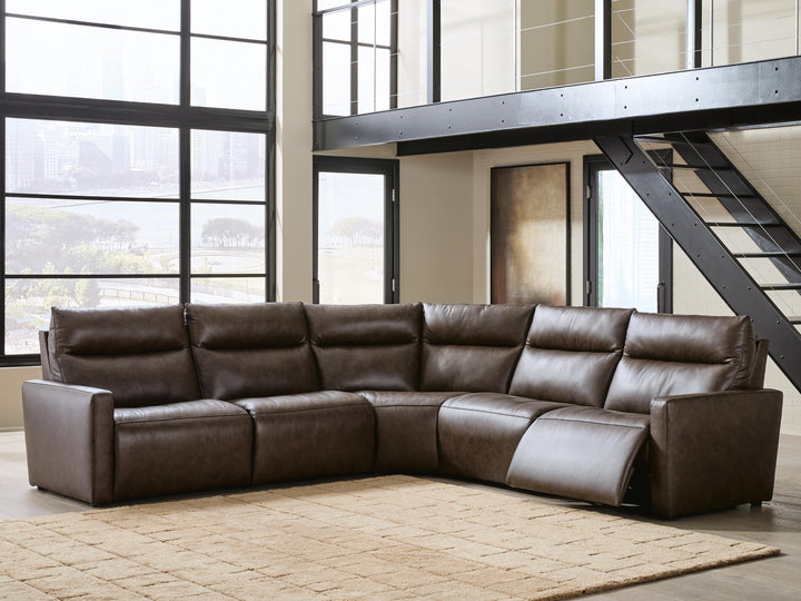 ModZ 5-Piece Power Reclining Sectional - Chocolate (2)