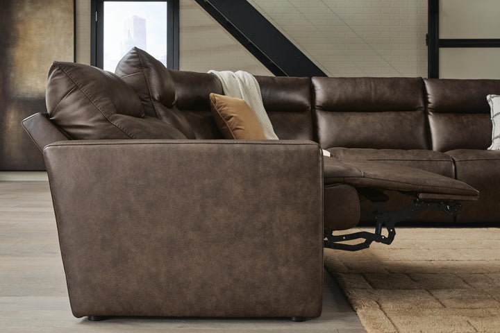 ModZ 5-Piece Power Reclining Sectional - Chocolate (3)