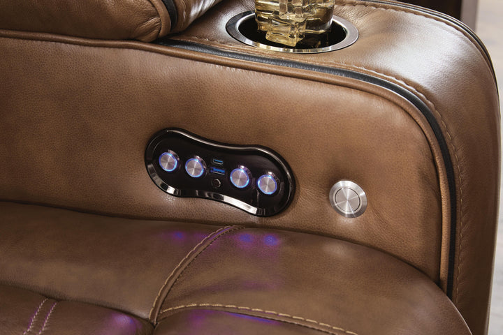 Gruaro Power Recliner - Amber (8)