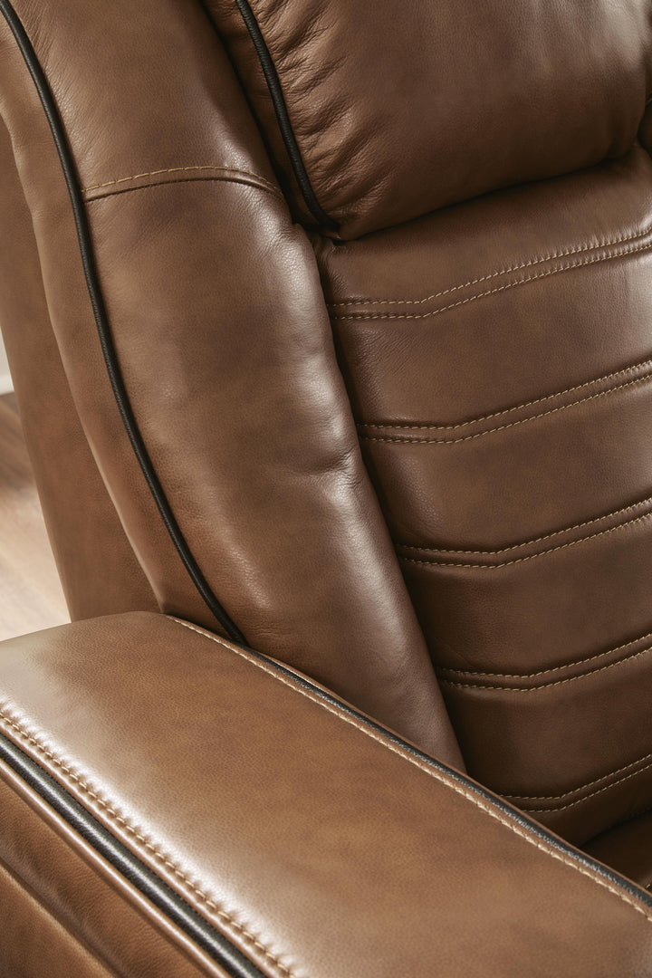 Gruaro Power Reclining Loveseat with Console - Amber (11)